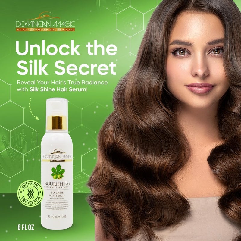 Dominican Magic Nourishing Silk Shine Hair Serum - 180ml - Image 2